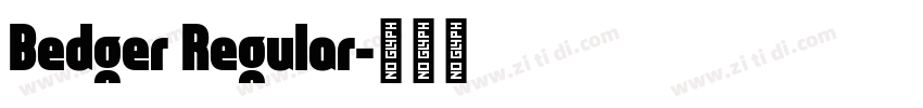 Bedger Regular字体转换